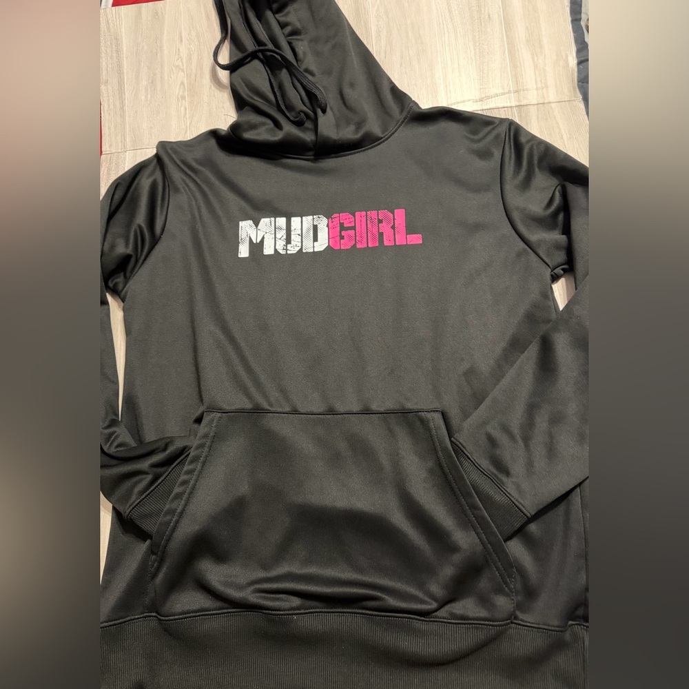 Mud Girl Run Black Hoodie